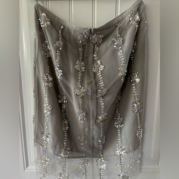 NWT JCrew sheer layered sequin skirt and top set. 10 top. 8 skirt - Picture 11 of 14
